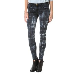 Current Elliott the ankle skinny indigo tie dye women’s jeans